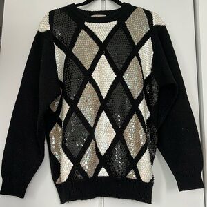 Vintage sequin Alfred Dunner sweater